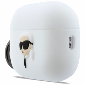 Karl Lagerfeld Silicone Karl Head 3D ümbris AirPods Pro 3 valge