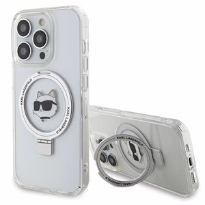 Karl Lagerfeld KLHMP15XHMRSCHH iPhone 15 Pro Max 6.7" белый/белый жёсткий чехол Ring Stand Choupette Head MagSafe