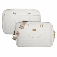Wonder Briefcase Laptop 17 inches pico quilted beige
