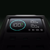 Powerbank Joyroom JR-PBF10 75000mAh 100W 3x USB-C 3x USB-A kokkupandava taskulambi ja käepidemega - roheline