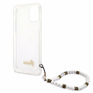 Guess GUHCP12MKPSWH iPhone 12/12 Pro 6.1" прозрачный жёсткий чехол White Pearl