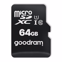 GOODRAM Memory MicroSD Card All in one - 64GB with adapter UHS I CLASS 10 100MB/s + reader