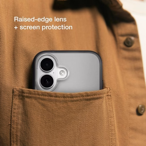 Incase Slim Case MagSafe'i toega ümbris iPhone 16 Plusile, must ja poolläbipaistev