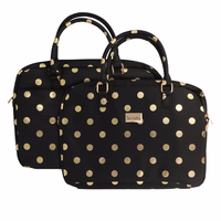 Wonder Briefcase Laptop 17 inches kuldne polka-dot