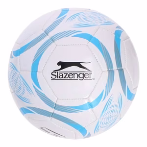 Slazenger 32 paneeliga treeningjalgpall, suurus 5, valge ja sinine