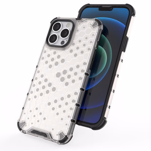 Honeycomb Case броневой чехол с TPU бампером для iPhone 13 Pro Max синий