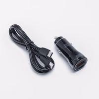 Car Laadija sinine Star USB C + USB A QC3.0 PD AFC PPS 3A 30W + Kaabel USB C to USB C must