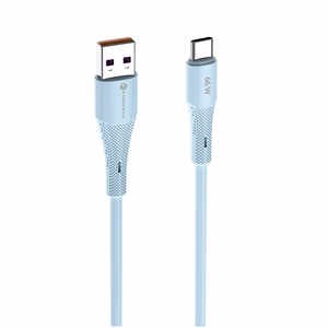 Kaabel USB A to USB C Forcell F-Energy QC4.0 3A 66W Silikoon 1 m C342 sinine