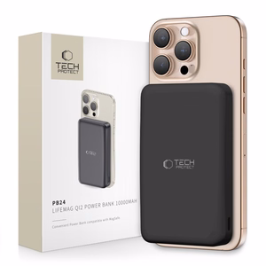 Powerbank Tech-Protect PB24 LifeMag QI2 MagSafe 10000 mAh - black