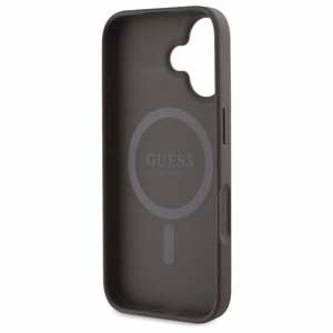 Guess 4G Ring Classic Logo MagSafe iPhone 16 Ümbris - Brown
