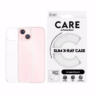 CARE by PanzerGlass Slim X-Ray Ümbris jaoks iPhone 15 - Clear