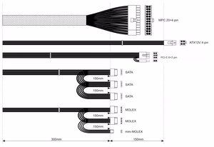 Akyga AK-B1-500 toiteplokk 500 W 20+4 pin ATX ATX hall