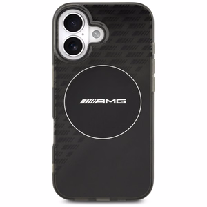 AMG Nauble Layer Läbipaistev Smocked MagSafe Ümbris jaoks iPhone 17 - Must