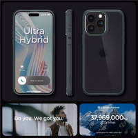 Spigen Ultra Hybrid iPhone 15 Pro Max Ümbris - tumeroheline
