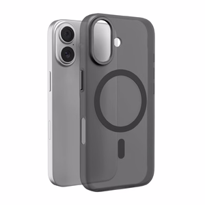 Чехол Puro Lightfeel для iPhone 17 совместимый с MagSafe прозрачный и чёрный