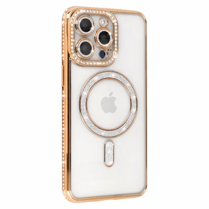 Bling Magsafe Ümbris jaoks Iphone 12 Pro kuldne