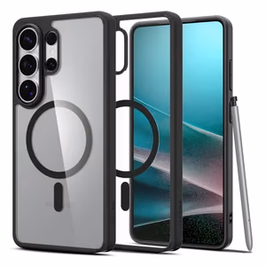 Spigen Ultra Hybrid Mag MagSafe ümbris Samsung Galaxy S26 Ultra - läbipaistev must