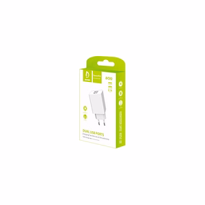 Laadija Denmen (DC02W) (2xUSB 2.1A) valge
