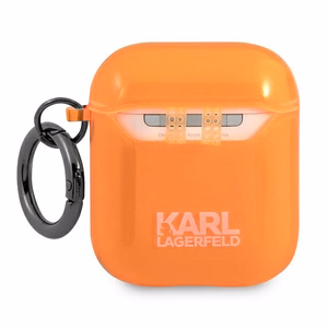 Karl Lagerfeld Choupette ümbris AirPods 1/2 jaoks - oranž