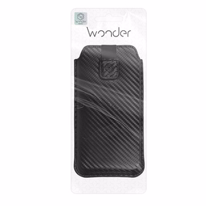 Wonder CARBON Ümbris (Size M) jaoks Iphone 5/Nokia 215 4G/225/5310 2020 BLACK