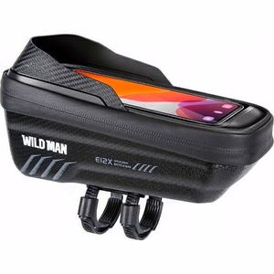 WILDMAN reisikott jalgratta raamile lukuga, 1L (4 "- 7"), E12X, must