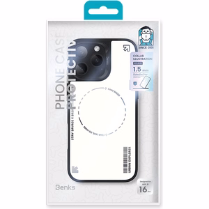 Benks Dynamic Minimalist Ümbris jaoks Iphone 16 Pro Max valge