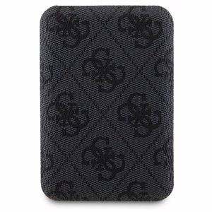 Guess 4G Metal Logo Ümbris Set jaoks iPhone 14 Pro Max + 5000mAh MagSafe Powerbank - must