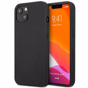 AMG AMHCP14MDOLBK iPhone 14 Plus 6.7" чёрный/чёрный жёсткий чехол Leather Hot Stamped