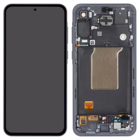 LCD screen Samsung A556 A55 5G koos touch screen ja frame Awesome Navy original (used Grade C)