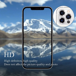 Закалённое стекло Hard Diamond для камеры (LENS) для Samsung Galaxy S23 Plus чёрный (lens 3 шт.)