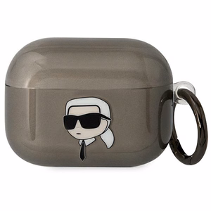Karl Lagerfeld KLAPHNIKTCK чехол AirPods Pro чёрный/чёрный Karl's Head