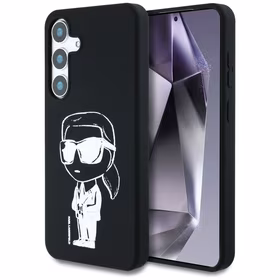 KARL LAGERFELD ümbris jaoks SAMSUNG S25 KLHMS25SPNYKGRTK (Magnetic Silicone Graffiti Ikonik) must