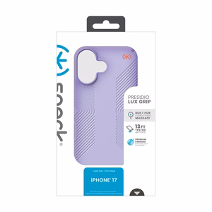 Speck Presidio Lux Grip MagSafe ümbris seadmele iPhone 17, Purple Fade / Magic Purple / New Poppy värvitoonis