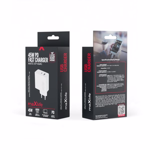 Maxlife MXTC-07-45AC PD QC laadija 1x USB-C 1x USB 45W valge