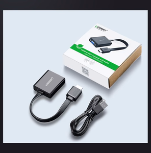 Ugreen adapter HDMI - VGA micro USB / heli 3.5 mm mini jack must (40248)