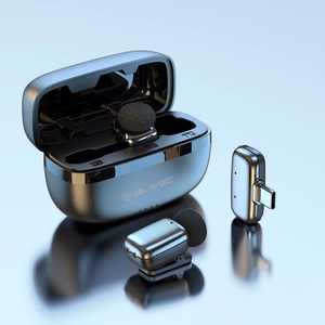 Blavec Lavalier mikrofonid x 2 MK-03 ClipGo Type C (LMMK03-S) hõbedane