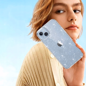 Tech-Protect FlexAir Hybrid Ümbris jaoks Samsung Galaxy S23 FE - Clear-Glitter