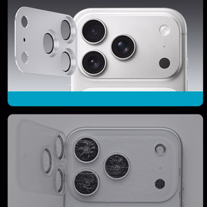 Benks Tempered glass Glass Warrior Metal Integrated Lens Protector (C069) jaoks Iphone 17 Pro (lens 3 pieces) oranž