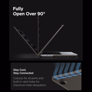 Spigen AirSkin ümbris MacBook Pro 14" 2021 / 2023 / 2024 / 2025 / 2026 jaoks – poolläbipaistev