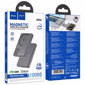 External battery Akupank Hoco Q26A PD20W Magnetic 10000mAh must
