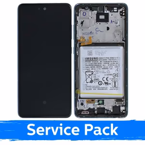 ЖК-дисплей, совместимый с Samsung A525 A52 (A526 A52 5G), в комплекте с рамкой / цвет «Awesome Blue» / (Service Pack) + ВКЛЮЧАЯ АККУМУЛЯТОР