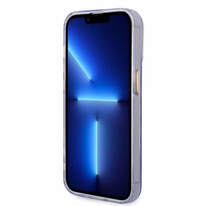 Guess GUHMP14LHTCMU iPhone 14 Pro 6.1" lilla/lilla hard ümbris kuldne Outline Translucent MagSafe