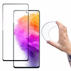 Wozinsky Full Cover Flexi Nano стеклянная плёнка закалённое стекло с рамкой для Samsung Galaxy A73 прозрачный
