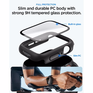 Spigen Thin Fit 360 ümbris mudelile Apple Watch 44 mm – must
