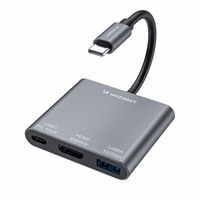 Hub Wozinsky WHCH-01 USB-C PD 100W HDMI 4K@30Hz USB-A 10Gbps - hall
