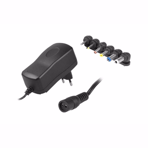 Reguleeritav toiteadapter 3–12 V / 2000 mA, 6 pistikut, LXG287