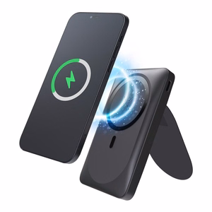 Powerbank совместимый с MagSafe Forcell F-Energy MagStand F10K2 QC3.0 PD 5A 20W 10000 mAh черный