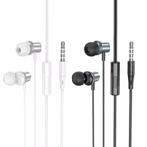 HOCO wire kõrvaklapid Jack 3,5 mm with microphone M110 metal hall