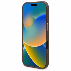 Guess 4G Logo Plate MagSafe iPhone 16 Plus Ümbris - Brown