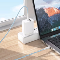 USB kaabel Borofone BX117 60W USB-C to USB-C 1.0m valge